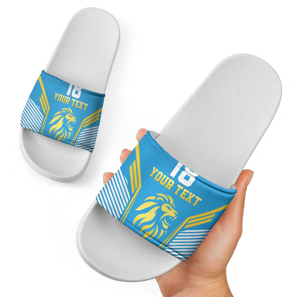 Custom Saint Lucia Kings Cricket Slide Sandals Beinspired Go Champion LT18
