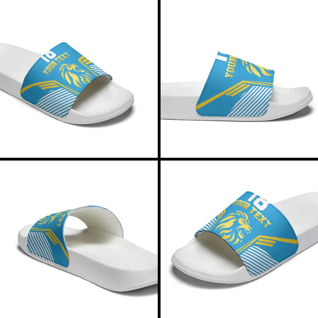 Custom Saint Lucia Kings Cricket Slide Sandals Beinspired Go Champion LT18