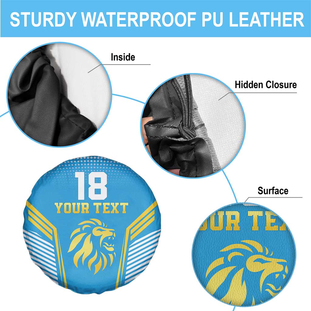 Custom Saint Lucia Kings Cricket Spare Tire Cover Beinspired Go Champion LT18