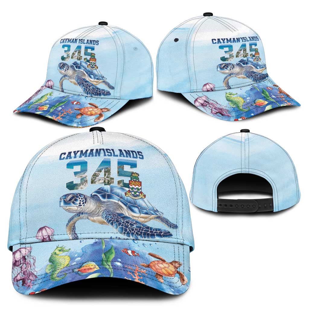 Cayman Islands 345 Classic Cap Watercolor Turtle LT18