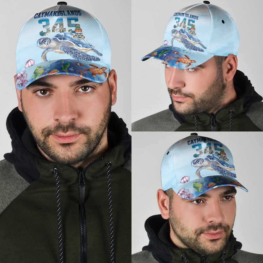 Cayman Islands 345 Classic Cap Watercolor Turtle LT18