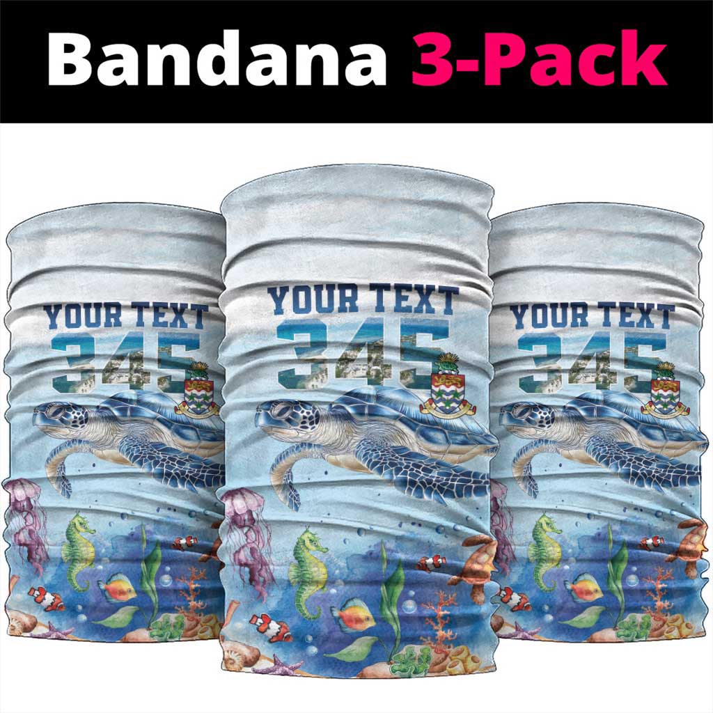 Personalized Cayman Islands 345 Neck Gaiter Watercolor Turtle LT18