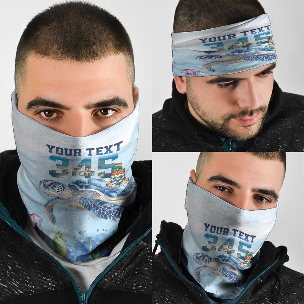 Personalized Cayman Islands 345 Neck Gaiter Watercolor Turtle LT18