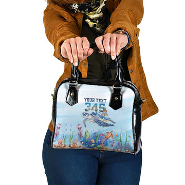 Personalized Cayman Islands 345 Shoulder Handbag Watercolor Turtle LT18