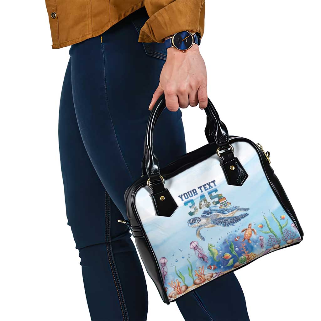 Personalized Cayman Islands 345 Shoulder Handbag Watercolor Turtle LT18