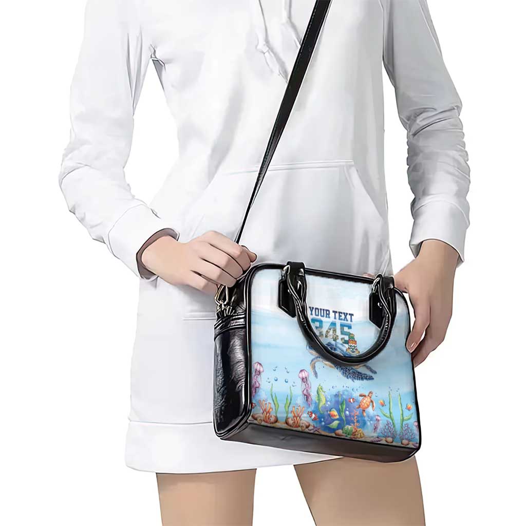 Personalized Cayman Islands 345 Shoulder Handbag Watercolor Turtle LT18