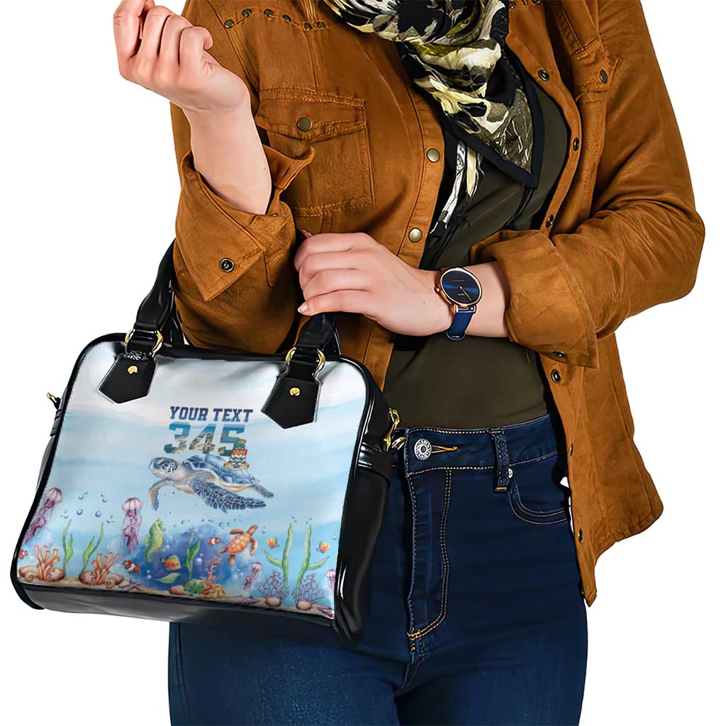 Personalized Cayman Islands 345 Shoulder Handbag Watercolor Turtle LT18