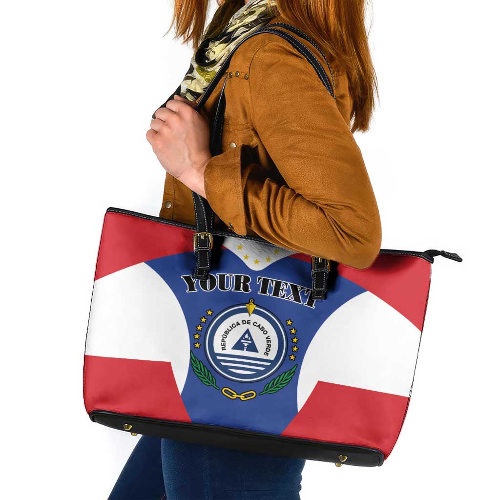 Personalized Cape Verde Coat Of Arms Leather Tote Bag Sport Style LT18