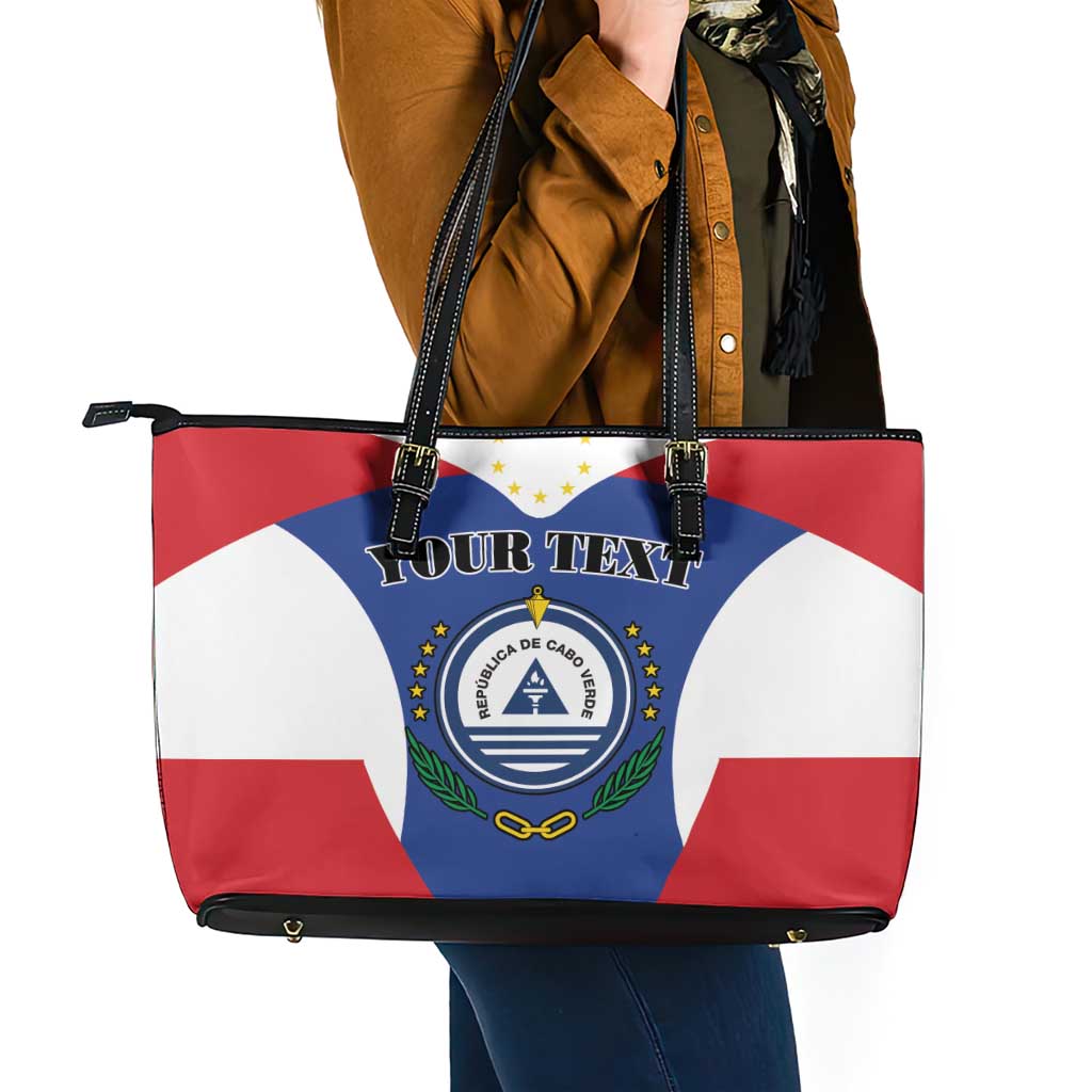 Personalized Cape Verde Coat Of Arms Leather Tote Bag Sport Style LT18