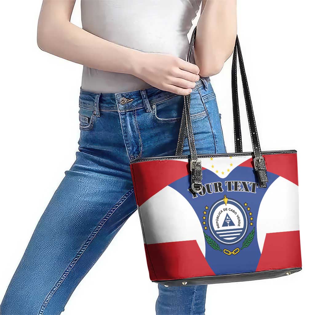 Personalized Cape Verde Coat Of Arms Leather Tote Bag Sport Style LT18