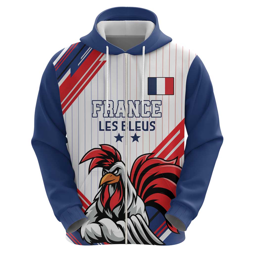 Custom French Football Hoodie France Rooster Mascot Come On Champions LT18