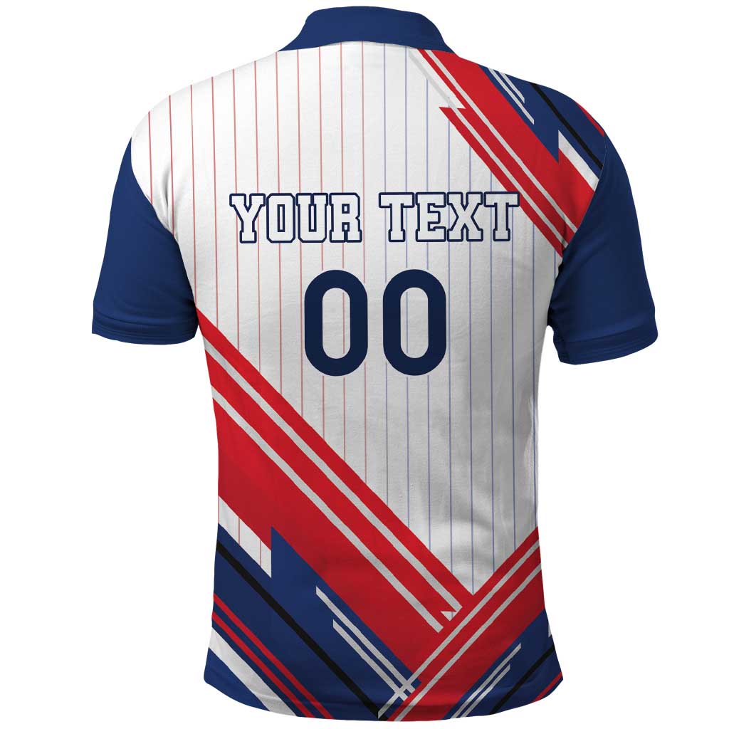 Custom French Football Polo Shirt France Rooster Mascot Come On Champions LT18