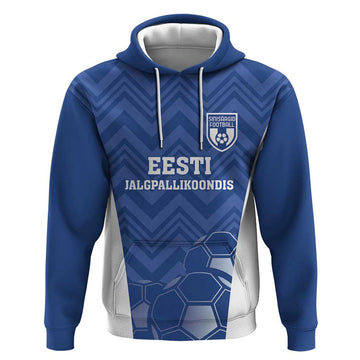 Custom Estonia Football Hoodie Eesti Jalgpallikoondis LT18