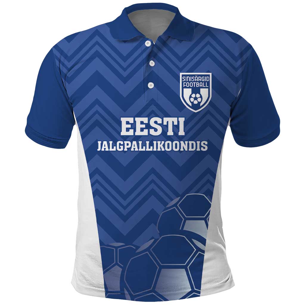 Custom Estonia Football Polo Shirt Eesti Jalgpallikoondis LT18