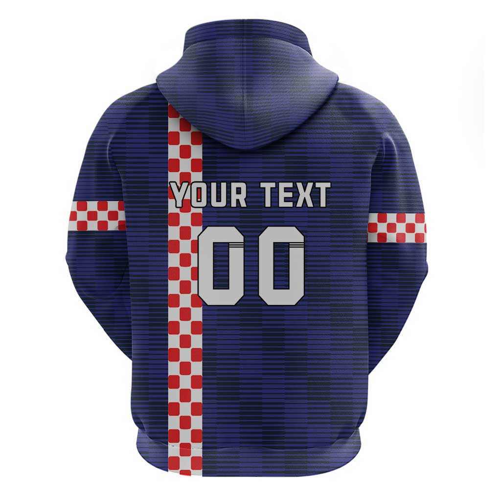 Custom Croatia Volleyball Hoodie Go Champions Sahovnica LT18