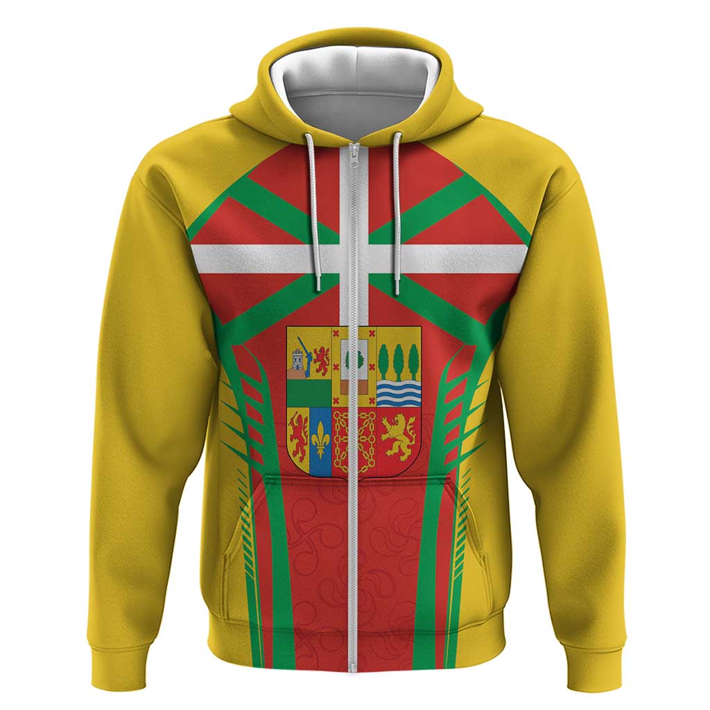 Basque Country Hoodie Zazpiak Bat Flag Style LT18