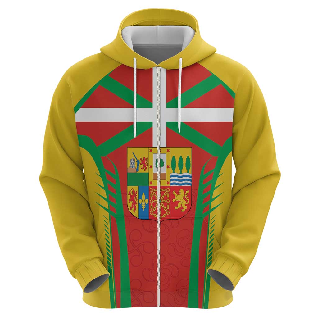 Basque Country Hoodie Zazpiak Bat Flag Style LT18