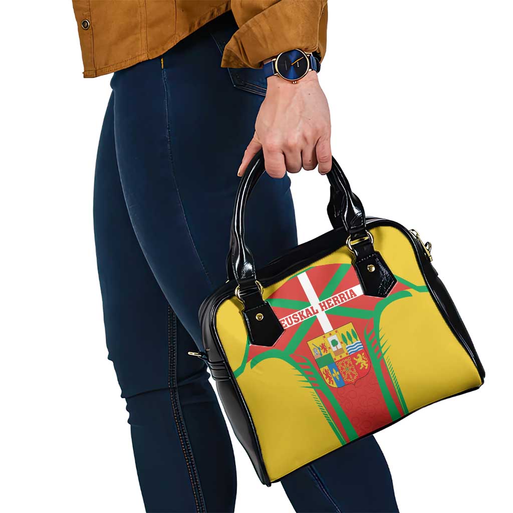 Basque Country Shoulder Handbag Zazpiak Bat Flag Style LT18