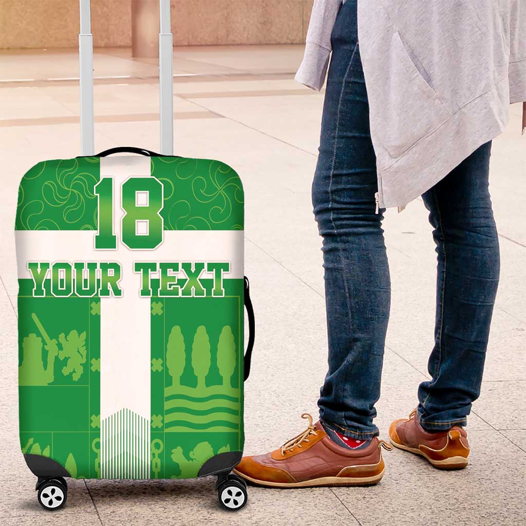 Custom Basque Euskadi Football Luggage Cover Euskal Selekzioa Go Champion LT18