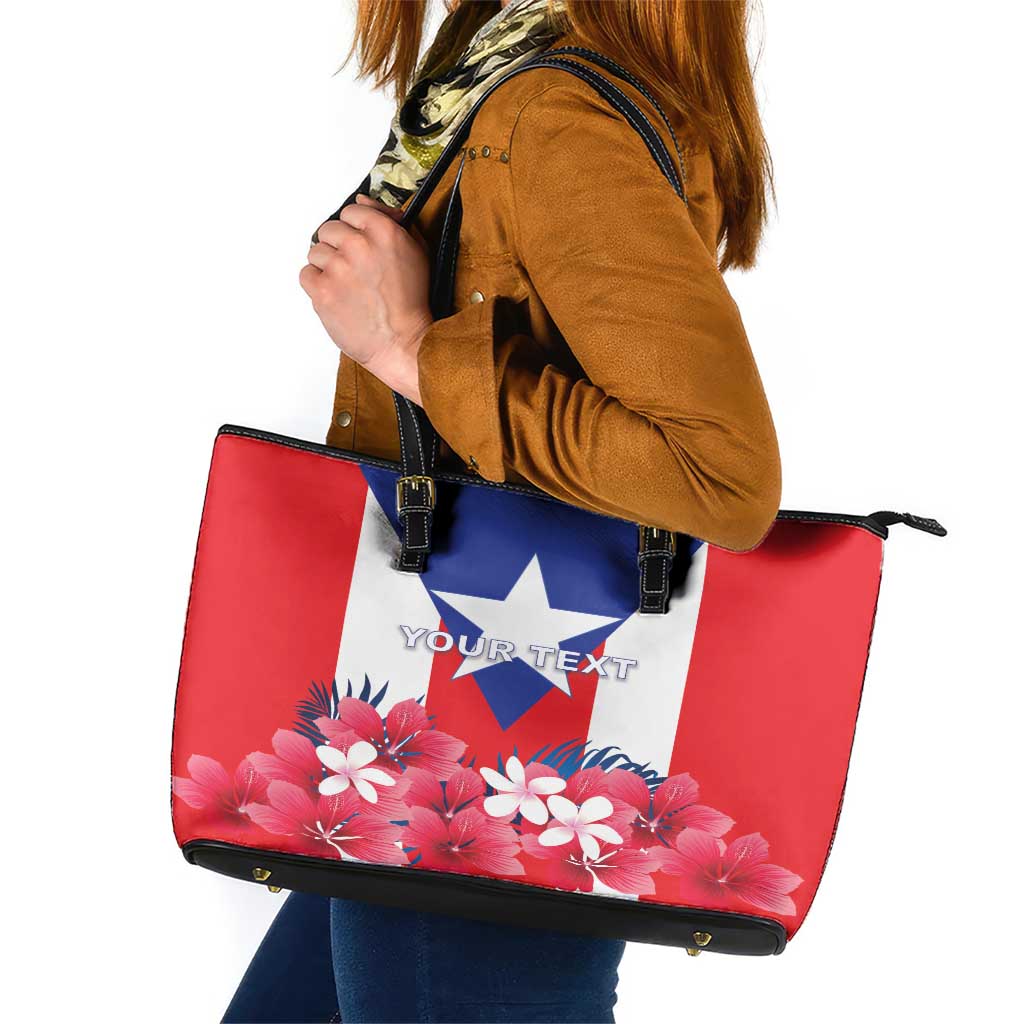 Personalized Puerto Rico Coat Of Arms Leather Tote Bag LT18