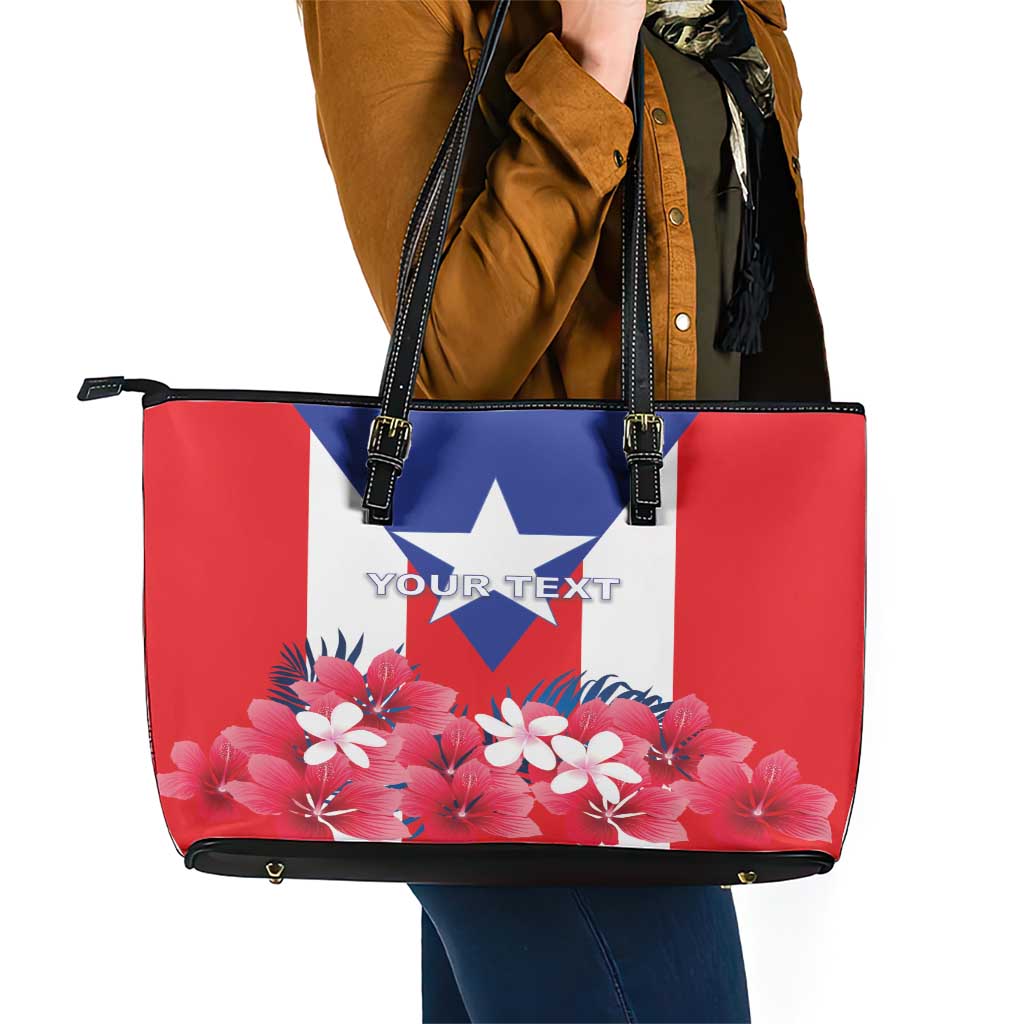 Personalized Puerto Rico Coat Of Arms Leather Tote Bag LT18