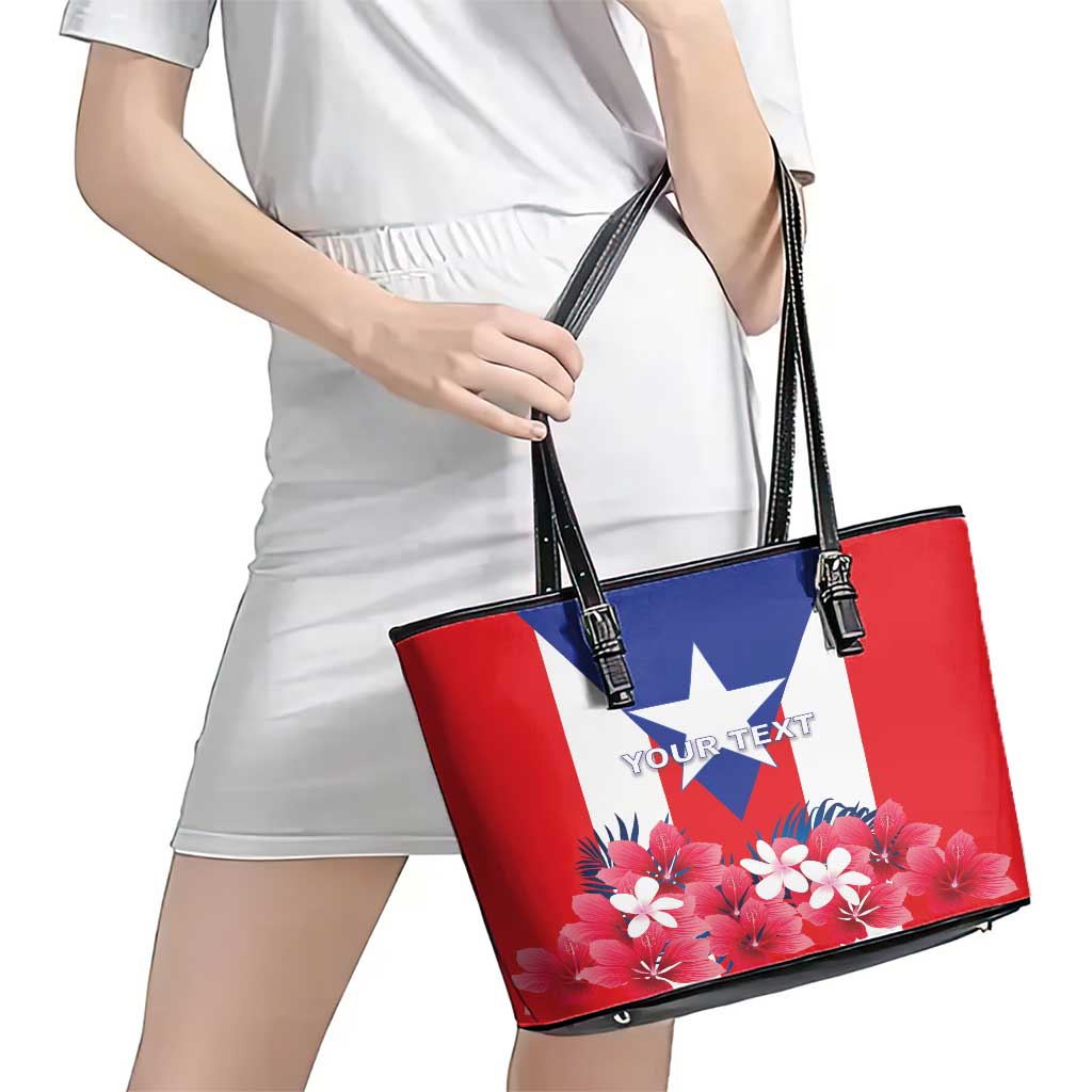 Personalized Puerto Rico Coat Of Arms Leather Tote Bag LT18