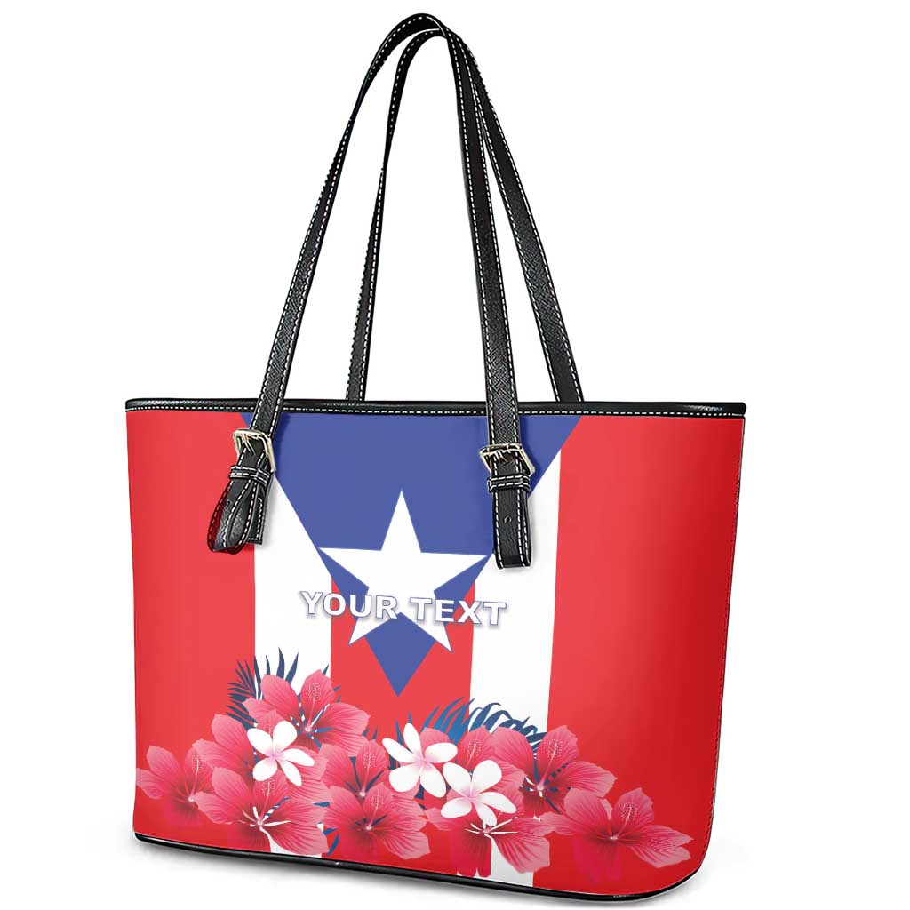 Personalized Puerto Rico Coat Of Arms Leather Tote Bag LT18