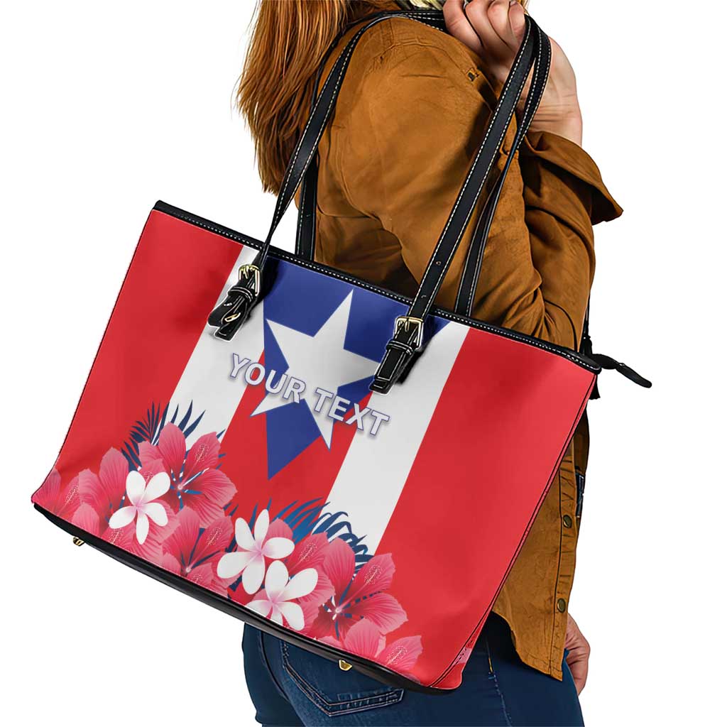 Personalized Puerto Rico Coat Of Arms Leather Tote Bag LT18