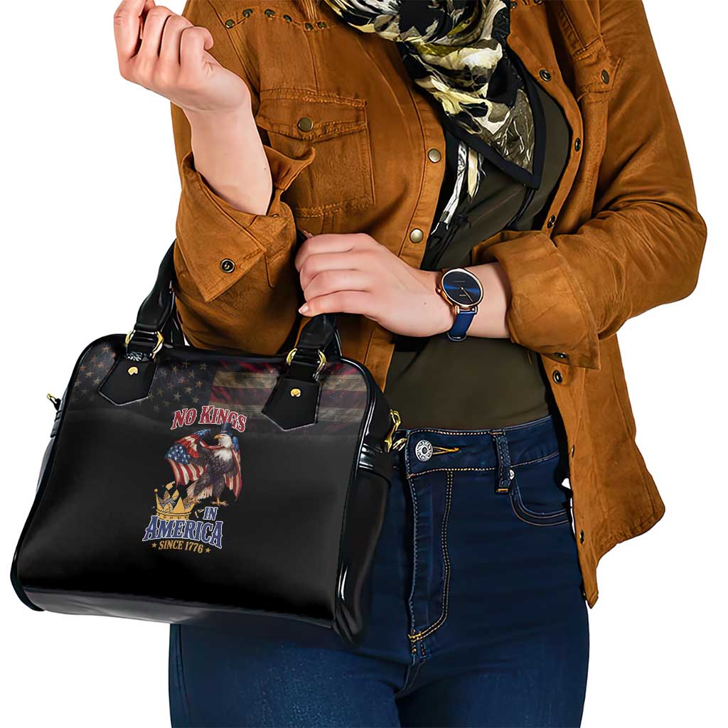 No Kings In America Since 1776 Shoulder Handbag Eagle Crushing Crown LT18