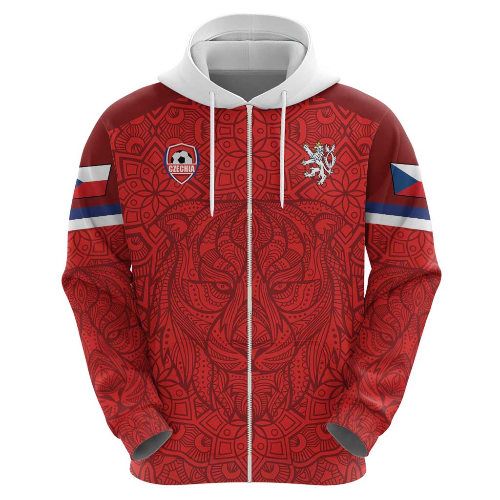 Custom Czech Republic Football Red Version Hoodie Go Champion Sporty Style LT18