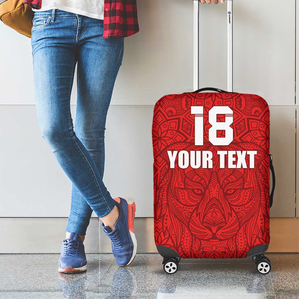 Custom Czech Republic Football Red Version Luggage Cover Go Champion Sporty Style LT18