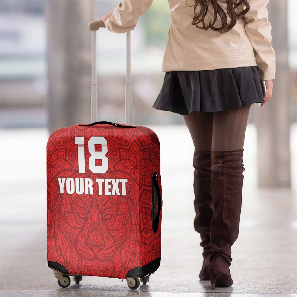 Custom Czech Republic Football Red Version Luggage Cover Go Champion Sporty Style LT18