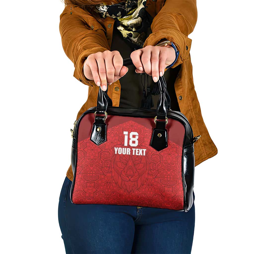 Custom Czech Republic Football Red Version Shoulder Handbag Go Champion Sporty Style LT18