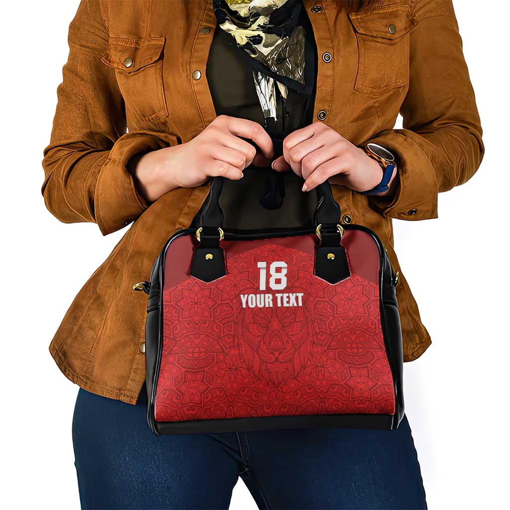 Custom Czech Republic Football Red Version Shoulder Handbag Go Champion Sporty Style LT18