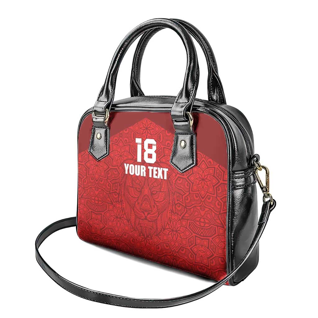 Custom Czech Republic Football Red Version Shoulder Handbag Go Champion Sporty Style LT18