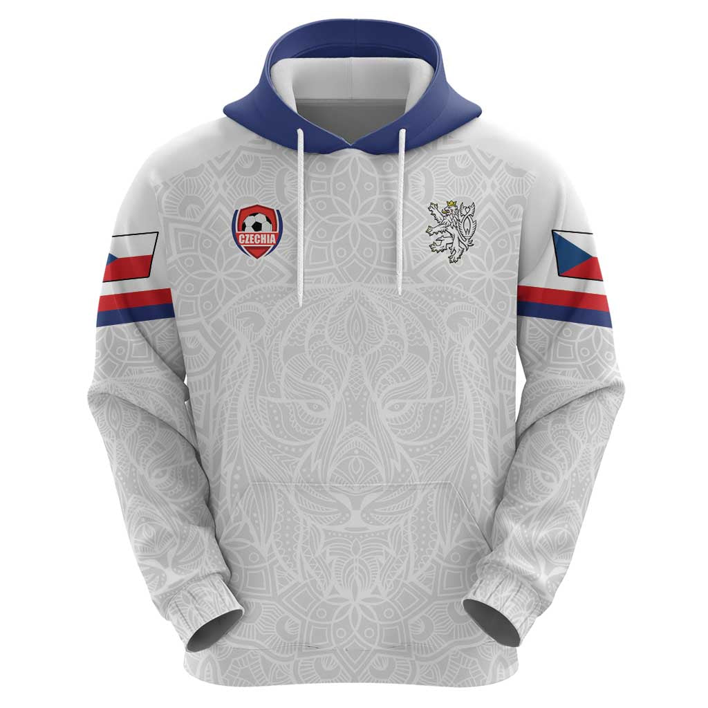 Custom Czech Republic Football White Version Hoodie Go Champion Sporty Style LT18