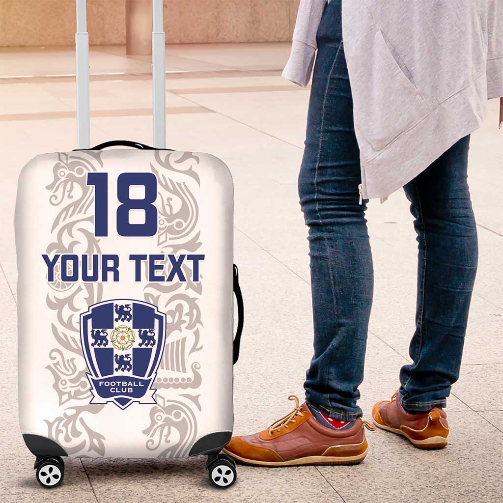 Custom York Minstrel Spirit Luggage Cover Norse Viking Pattern White Version LT18