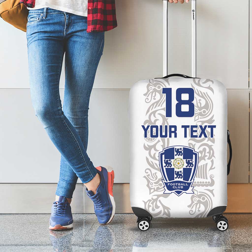 Custom York Minstrel Spirit Luggage Cover Norse Viking Pattern White Version LT18