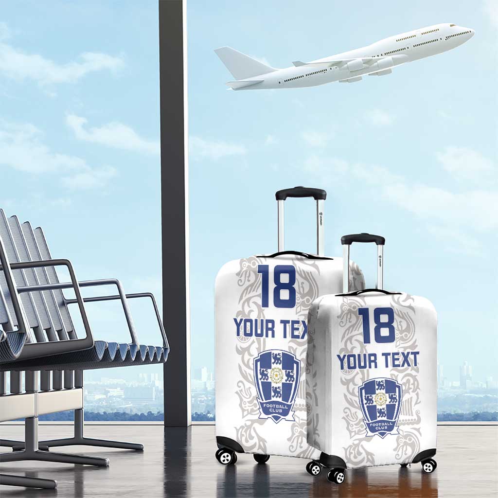 Custom York Minstrel Spirit Luggage Cover Norse Viking Pattern White Version LT18