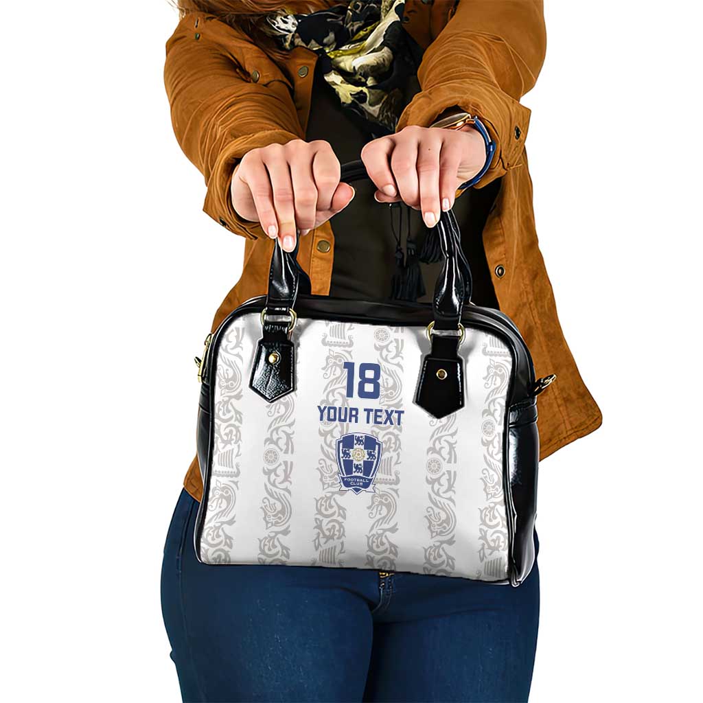 Custom York Minstrel Spirit Shoulder Handbag Norse Viking Pattern White Version LT18