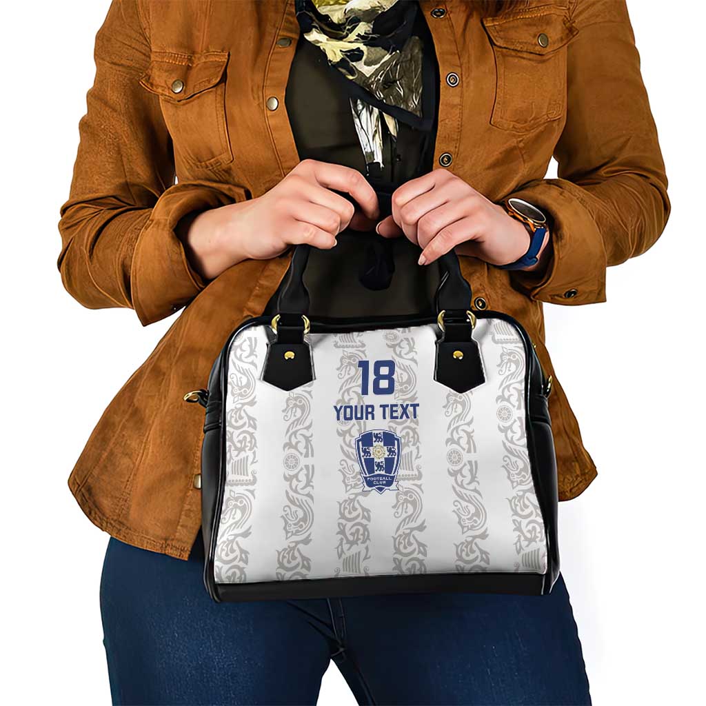 Custom York Minstrel Spirit Shoulder Handbag Norse Viking Pattern White Version LT18