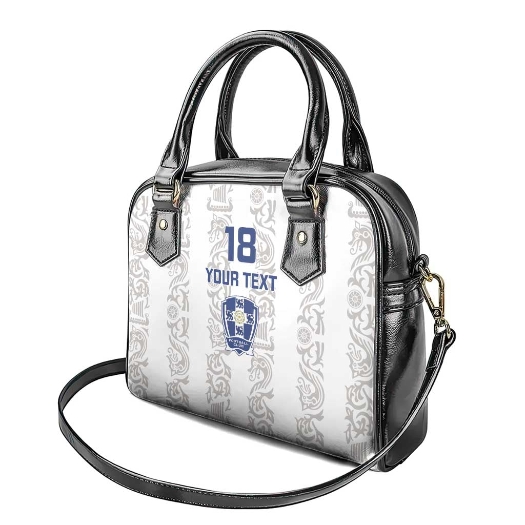 Custom York Minstrel Spirit Shoulder Handbag Norse Viking Pattern White Version LT18