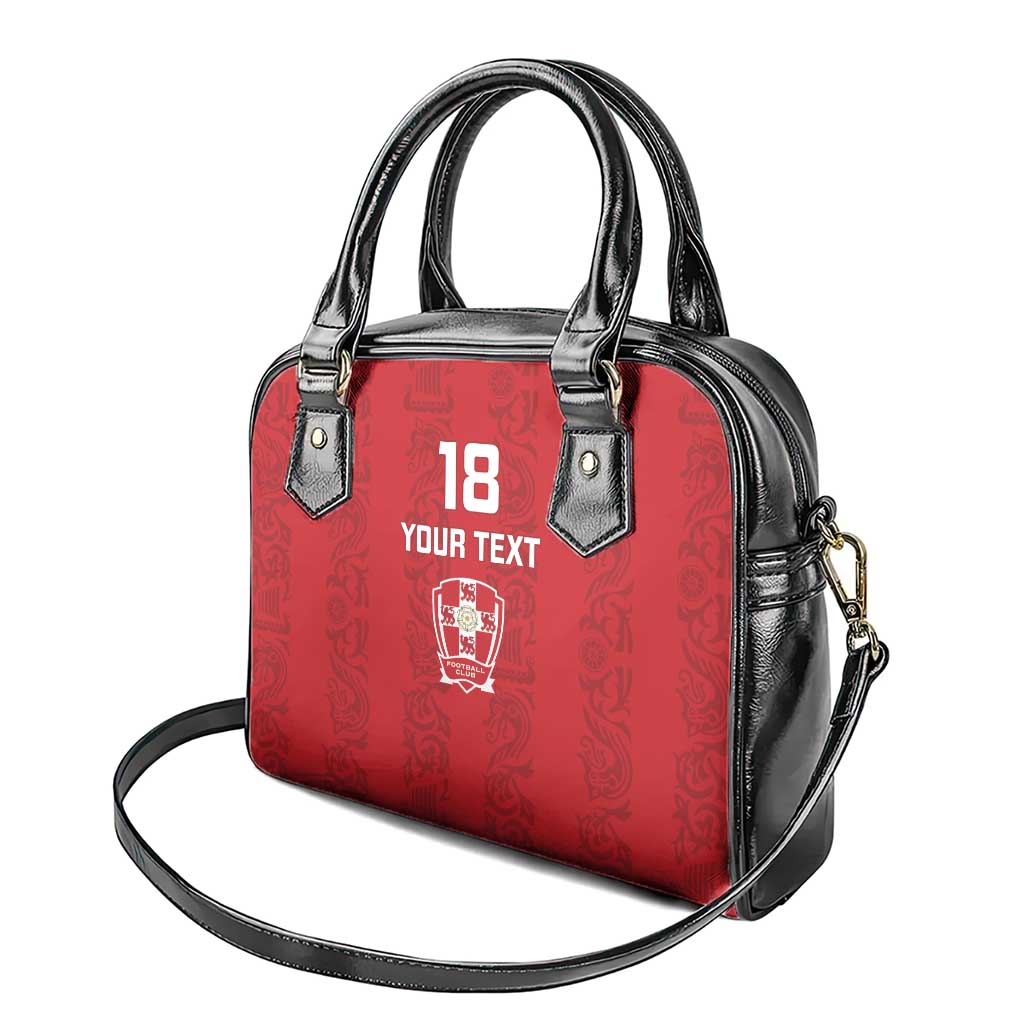 Custom York Minstrel Spirit Shoulder Handbag Norse Viking Pattern Red Version LT18