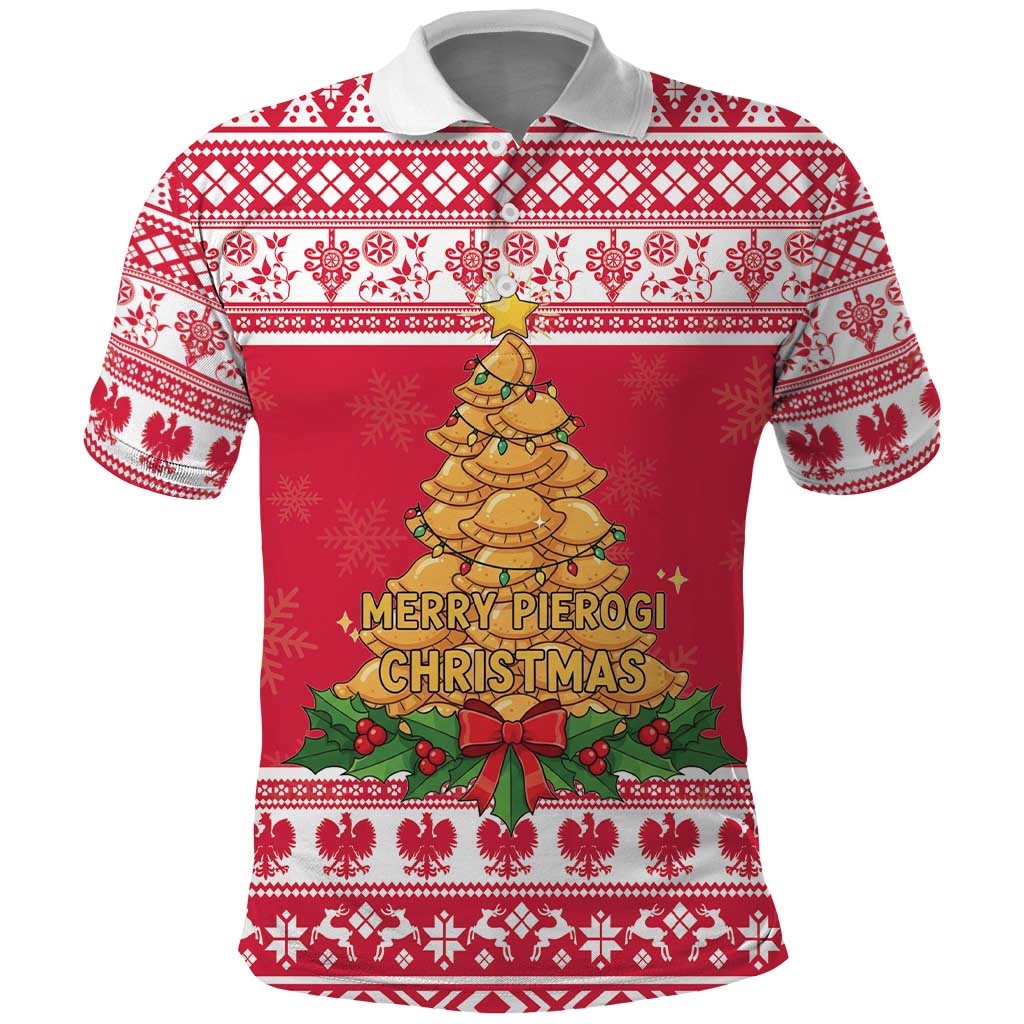Poland Christmas Polo Shirt Oh Pierogi Tree LT18