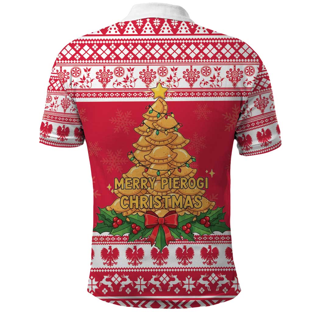 Poland Christmas Polo Shirt Oh Pierogi Tree LT18