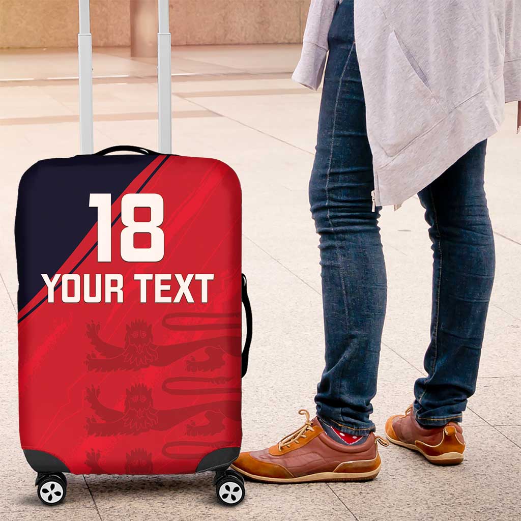 Custom Bailiwick of Jersey Cricket Luggage Cover Jer Lions Champion Red Version LT18
