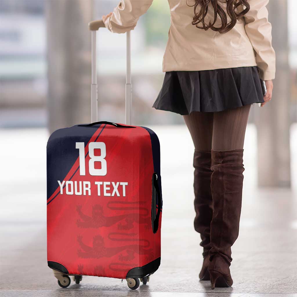 Custom Bailiwick of Jersey Cricket Luggage Cover Jer Lions Champion Red Version LT18