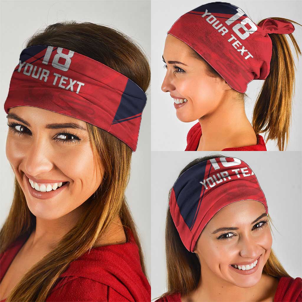 Custom Bailiwick of Jersey Cricket Neck Gaiter Jer Lions Champion Red Version LT18