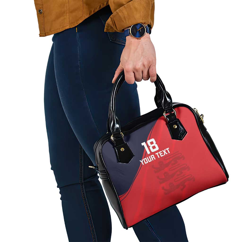 Custom Bailiwick of Jersey Cricket Shoulder Handbag Jer Lions Champion Red Version LT18