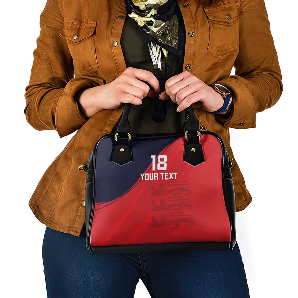 Custom Bailiwick of Jersey Cricket Shoulder Handbag Jer Lions Champion Red Version LT18